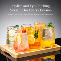 Commerciële glazen tumbler highball beker voor koffie, melk, sap, mojito's, cocktails, koude dranken, restaurant, hotel, groothandel