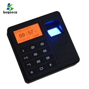 ABS nhựa Standalone vân tay kiểm soát truy cập Bàn Phím cửa với LCD hiển thị vân tay ID / 125Khz thẻ + Bàn phím điều khiển - Product Image 3