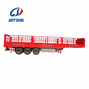 Tri Axles Valla <span class=keywords><strong>para</strong></span> <span class=keywords><strong>ganado</strong></span> Camión de semirremolque de carga a la venta/Remolque de vehículo de transporte de <span class=keywords><strong>ganado</strong></span> y ovejas de pared lateral de 1800mm - Product Image 3