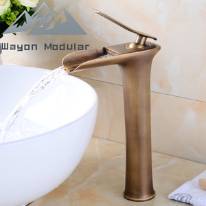 Robinet de salle de bain professionnel Wayon avec <span class=keywords><strong>bec</strong></span> cascade et profil <span class=keywords><strong>haut</strong></span> pour vasque - Product Image 6