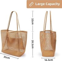 Sac de natation en nylon de grande capacité fermeture ouverte sac à main de voyage multifonctionnel sac de rangement pour maillot de bain décontracté de plage à une épaule