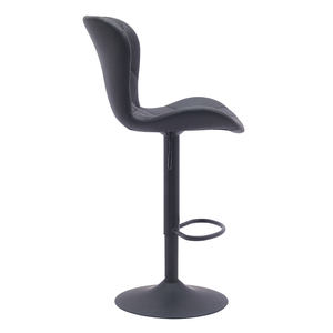 Nuovi sgabelli da <span class=keywords><strong>Bar</strong></span> con sollevatore girevole regolabile da banco in pelle nera - Product Image 2