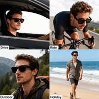 Lunettes Intelligentes IA avec Verres à Changement de Couleur pour la Traduction dans Plus de 160 Langues, Assistant Vocal, Étanchéité IPX-5, Caméra 8MP