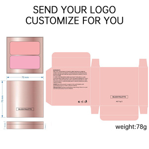 No Logo Two Tone <b>Blush</b> Contour <b>Matte</b> Multi Use Cosmetics Custom Private Label - Product Image 4