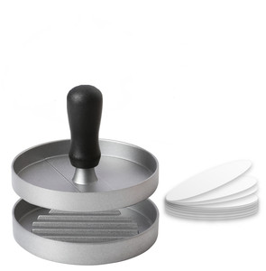 Prensa de hamburguesas antiadherente de alta calidad 2025, herramientas de carne de aleación de aluminio para uso doméstico, prensa de carne para hamburguesas de cocina - Product Image 2