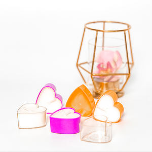 Wholesale Heart Shape Transparent <strong>Tealight</strong> Cups Plastic Candle <strong>Holders</strong> - Product Image 4