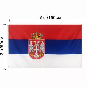 Gahumi Taille personnalisée 3x5Ft <span class=keywords><strong>Croatie</strong></span> Drapeau de pays promotionnel Polyester Drapeaux nationaux croates Bannière Hrvatska - Product Image 3