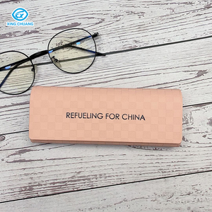 מכירת יצרן מארז משקפי קריאה משולש מחוסמ אופטי מארז משקפיים סט מארז משקפיים מעור לוגו מותאם אישית - Product Image 4