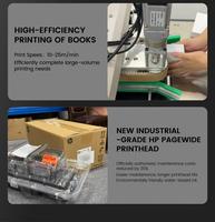 Machine d'impression de bords de livres Renovix, alimentation automatique, impression trois faces, encre pigmentée pour livres personnalisés