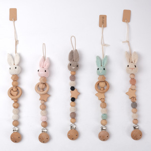 <span class=keywords><strong>Cadena</strong></span> de <span class=keywords><strong>silicona</strong></span> para <span class=keywords><strong>chupete</strong></span> de bebé - Juguete creativo DIY con pegamento para dientes y clip - Product Image 1