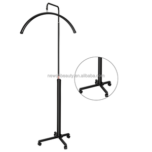 Lámpara de pie LED profesional plegable de media luna para salón de belleza, luz regulable para el hogar, luz de relleno para pestañas, uñas, <span class=keywords><strong>tatuajes</strong></span> y cuidado de la piel - Product Image 1