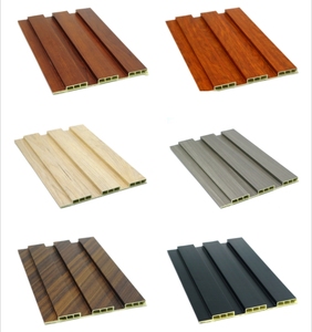 Modellen, hoogwaardige, moderne, waterdichte wandpanelen van holle bamboe en houtvezel WPC voor woonkamer binnendecoratie - Product Image 4