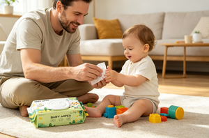 Lingettes pour bébé emballées individuellement, design portable pour une utilisation en extérieur et en voyage - Product Image 5