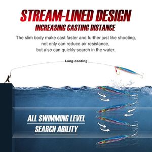 Appât dur en métal pour la <span class=keywords><strong>pêche</strong></span>, leurre pour attraper des poissons, couleur brillante, vente en gros, japon, - Product Image 4