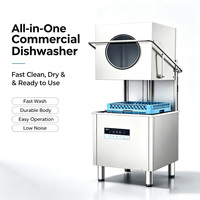 Lavavajillas Comerciales Portátiles, Lavavajillas Automáticos Inteligentes de Acero Inoxidable para Cocina de Hotel