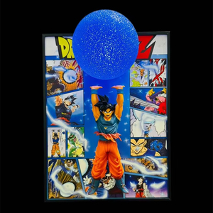 Figura Decorativa 3D Enmarcada de Dragon Ball Z, Son Goku, Vegeta, <span class=keywords><strong>Gogeta</strong></span>, con Figuras de Anime, Derivados de Animación, Estatua, Modelo, Juguete, Muñeca - Product Image 1