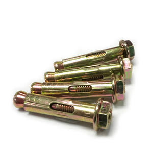 Perno <span class=keywords><strong>de</strong></span> Expansión <span class=keywords><strong>de</strong></span> Alta Resistencia con Brida Hexagonal, Acero al Carbono, Zincado Amarillo, <span class=keywords><strong>para</strong></span> Construcción en <span class=keywords><strong>Hormigón</strong></span> - Product Image 3