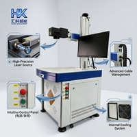 Machine de marquage laser à fibre pour surfaces courbes 3D, tête de scan Felltek, portique CNC, refroidissement par air