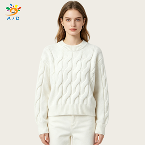 AJB 2026 <span class=keywords><strong>Pull</strong></span>-over en maille de polyester respirant à col marin et manches longues pour <span class=keywords><strong>femme</strong></span>, séchage rapide, couleur unie, personnalisé, décontracté, style urbain - Product Image 2