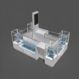 Kiosque de réparation de bijoux modulaire 3D personnalisé pour centre commercial 10 x 20 et design de stand de présentation de parfums et de bijoux - Product Image 1