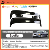 Aileron de coffre arrière universel pour BMW Série 3 E36 1992-1999, berline 2 portes et 4 portes, kit carrosserie, accessoires