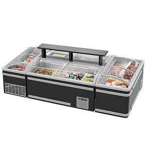Congélateur horizontal grande capacité pour supermarché, vitrine combinée sans givre pour glaces et raviolis - Product Image 2
