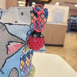Meilleures ventes transfrontalières : Adorable pendentif DIY fait main en forme <span class=keywords><strong>de</strong></span> coccinelle orné <span class=keywords><strong>de</strong></span> strass, petit accessoire pour porte-clés, <span class=keywords><strong>téléphone</strong></span> et sac - Product Image 3