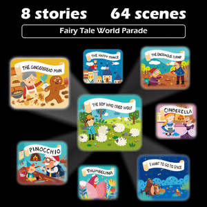 Proyector de linterna educativa Montessori Konig <span class=keywords><strong>para</strong></span> niños con juguete de libro de <span class=keywords><strong>cuentos</strong></span> <span class=keywords><strong>para</strong></span> bebés de 0 a 24 <span class=keywords><strong>meses</strong></span>, ayuda <span class=keywords><strong>para</strong></span> dormir de plástico - Product Image 5