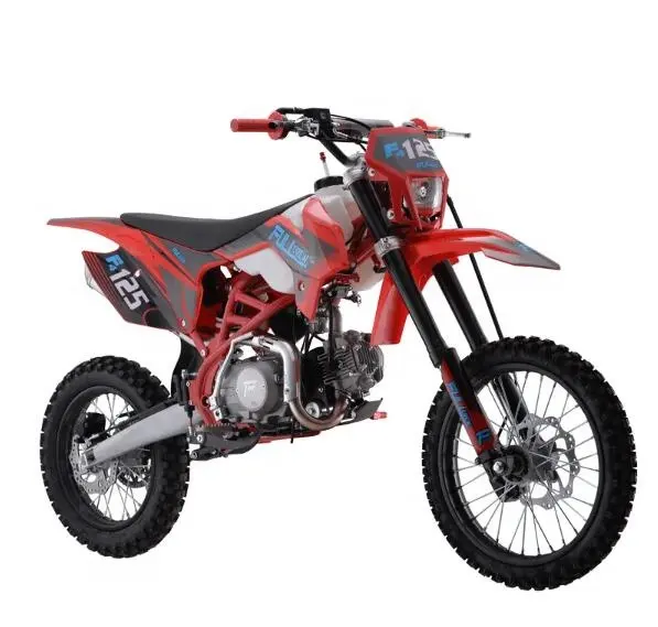 125cc 4 tiempos Gas Dirt Bike Motocross Bikes con 4 velocidades Transmisión manual Arranque eléctrico