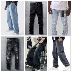 2025 di abbigliamento con etichette di marca pantaloni in Denim da <span class=keywords><strong>uomo</strong></span> pantaloni in Denim di marca <span class=keywords><strong>Super</strong></span> a basso prezzo <span class=keywords><strong>Jeans</strong></span> <span class=keywords><strong>Skinny</strong></span> <span class=keywords><strong>Jeans</strong></span> dritti - Product Image 2