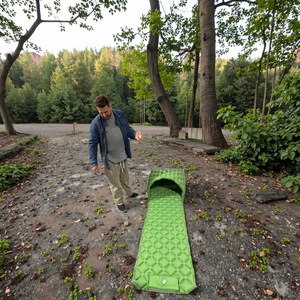 Colchoneta Inflable Compacta Mejorada, Material TPU, Colchón de Aire para Camping con Bomba de Pie y Almohada, para Senderismo y Camping con Toldo - Product Image 2