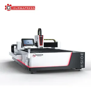 Çelik kesme makineleri için BS3015D kırmızı ve siyah renk CNC Fiber lazer kesim makinesi