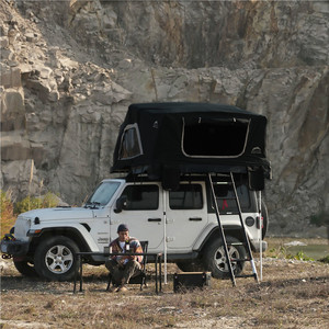 Plus Size Grand Espace 4-5 Personnes <span class=keywords><strong>Alu</strong></span>. Hard Shell Overland RTT Offroad Family 4WD Tente de toit Camping en plein air pour SUV sauvage - Product Image 1