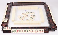 Support et pousseur de Mahjong modernes en écaille de tortue, portable, pour 4 joueurs, accessoire de table de jeu en ABS, divertissement