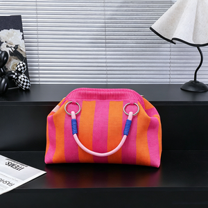 Sac fourre-tout en tricot rayé grande capacité pour femme 2026 – Sacs à main et pochettes à bas prix pour femmes - Product Image 5