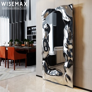 Gương Trang Trí Nội Thất Nghệ Thuật WISEMAX, Bằng Kim Loại, Hình Chữ Nhật, Gương Treo Tường Hiện Đại Độc Đáo Cho Phòng Khách - Product Image 4