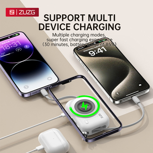 ZUZG 10000mAh 22.5W PD20W LED Type-C Magnetic Wireless Fast Charging Portable <strong>Power</strong> Bank With Charging Cable - Product Image 5