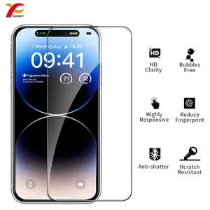 Độ nét cao siêu mịn điện thoại di động màn hình Tempered phim cho iPhone loạt