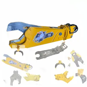 high quality demolition shear for excavator attachment made in italy