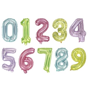 Globos de helio de gelatina para niños y adultos, decoraciones de fiesta, de aluminio, número de cristal, 16, 32 y 40 pulgadas, novedad de <span class=keywords><strong>2022</strong></span> - Product Image 1