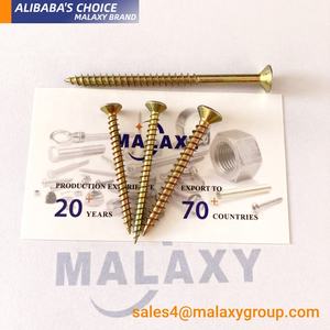 ברגי עץ פלדה באיכות גבוהה 1022 פחמן פלדה מצופה אבץ צהוב להכנת ארונות - Product Image 4