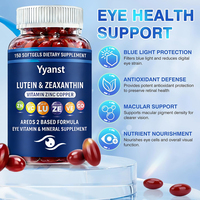 Capsules molles de haute qualité à marque privée, riches en lutéine, zéaxanthine, vitamines et zinc, antioxydants, stimulant l'immunité et protégeant la vue.