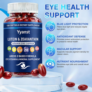 Capsules molles de haute qualité à marque privée, riches en lutéine, zéaxanthine, vitamines et zinc, antioxydants, stimulant l'immunité et protégeant la vue. - Product Image 3