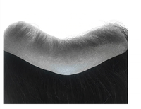 Prothèse capillaire homme en cheveux indiens Remy, texture afro 28mm, base PU, couleur personnalisable, ajustement confortable, légère, facile à porter, qualité durable