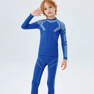 Traje térmico de invierno para niños, pantalones largos a prueba de viento para exteriores, deportes de secado rápido, <span class=keywords><strong>ropa</strong></span> íntima de otoño para esquí, <span class=keywords><strong>ropa</strong></span> que absorbe el sudor - Product Image 6