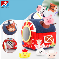 Peluche maison boîte aveugle jouets doux jeu sensoriel ensemble de mini animaux en peluche enfants jouets sensoriels éducatifs précoces