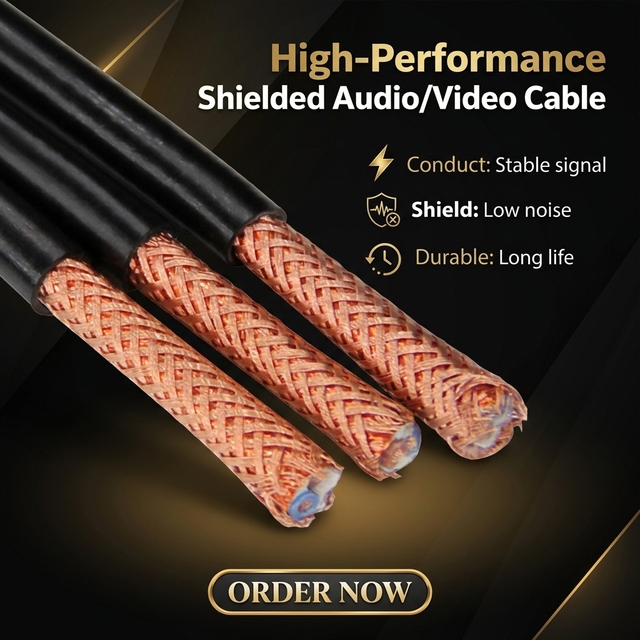 60227-IEC- 74 Sheathed Power Cable RVVP Shielded Flexible Cable 0.3-1.5mm² RVV 4 5-core 300/500v PVC Flexible Copper Cable