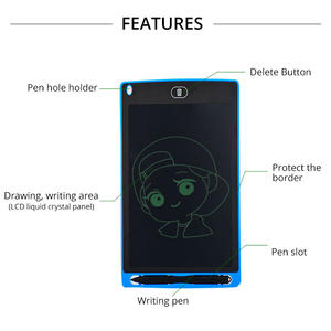 Bloc d'écriture numérique LCD 8.5 pouces enfants <span class=keywords><strong>dessin</strong></span> et peinture tableau graphique cadeau pour tablette d'écriture pour enfants - Product Image 5