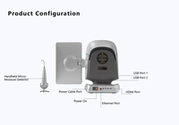 Analyseur de peau et de cuir chevelu X3Pro AI avec détecteur d'humidité portable