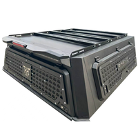 Capot rigide en aluminium VEWU pour pick-up avec porte-bagages de toit, étanche IP66, capacité de charge de 1000 kg, coque de camping sans perçage pour 4x4